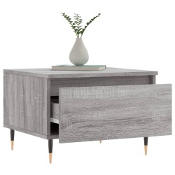 Table basse sonoma gris 50x46x35 cm bois d'ingénierie 