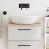 Comptoir de salle de bain 60x40x2,5 cm bois massif de hêtre 