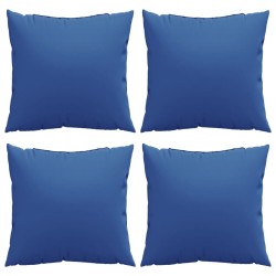 Coussins de canapé 4 pcs bleu royal 60x60 cm tissu 
