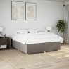 Cadre de lit sans matelas taupe 180x200 cm tissu 