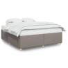 Cadre de lit sans matelas taupe 180x200 cm tissu 