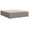 Cadre de lit sans matelas taupe 180x200 cm tissu 