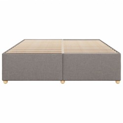 Cadre de lit sans matelas taupe 180x200 cm tissu 