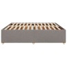 Cadre de lit sans matelas taupe 180x200 cm tissu 