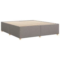Cadre de lit sans matelas taupe 180x200 cm tissu 