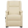 Fauteuil Crème Similicuir 