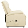 Fauteuil Crème Similicuir 