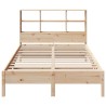 Lit bibliothèque sans matelas 120x190 cm bois de pin massif 