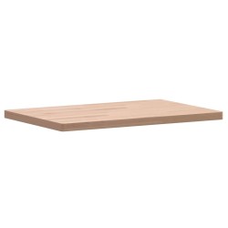 Dessus de table 60x40x2,5 cm rectangulaire bois massif de hêtre 