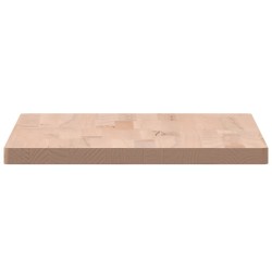 Dessus de table 60x40x2,5 cm rectangulaire bois massif de hêtre 
