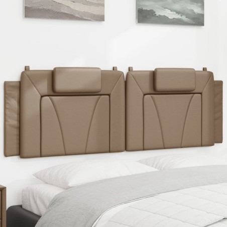 Coussin de tête de lit cappuccino 160 cm similicuir 