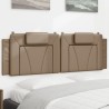Coussin de tête de lit cappuccino 160 cm similicuir 