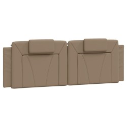 Coussin de tête de lit cappuccino 160 cm similicuir 