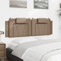Coussin de tête de lit cappuccino 160 cm similicuir 