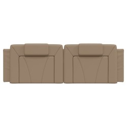 Coussin de tête de lit cappuccino 160 cm similicuir 