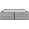 Cadre de lit sans matelas sonoma gris 135x190 cm 