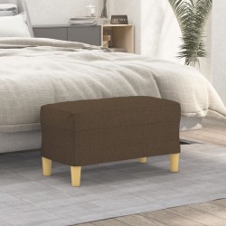 Banc Marron 70x35x41 cm Tissu 