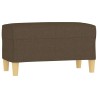 Banc Marron 70x35x41 cm Tissu 