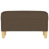 Banc Marron 70x35x41 cm Tissu 