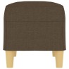 Banc Marron 70x35x41 cm Tissu 