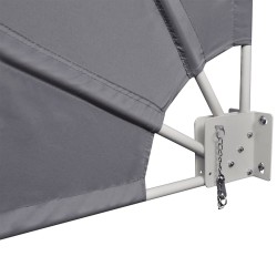 Auvent latéral pliable de balcon Gris 160 x 240 cm  