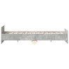 Cadre de lit sans matelas gris béton 200x200 cm 