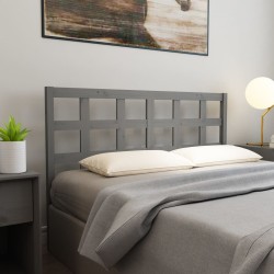 Tête de lit Gris 156x4x100 cm Bois massif de pin 