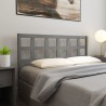Tête de lit Gris 156x4x100 cm Bois massif de pin 
