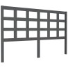 Tête de lit Gris 156x4x100 cm Bois massif de pin 