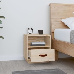Table de chevet 40x34x45 cm Bois de pin solide 
