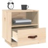 Table de chevet 40x34x45 cm Bois de pin solide 