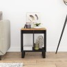 Table d'appoint 40x31x46cm Bois de récupération et d'ingénierie 