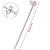 Piquets de tente 24 pcs 30 cm 8 mm acier galvanisé 
