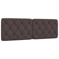 Coussin de tête de lit marron foncé 160 cm tissu 