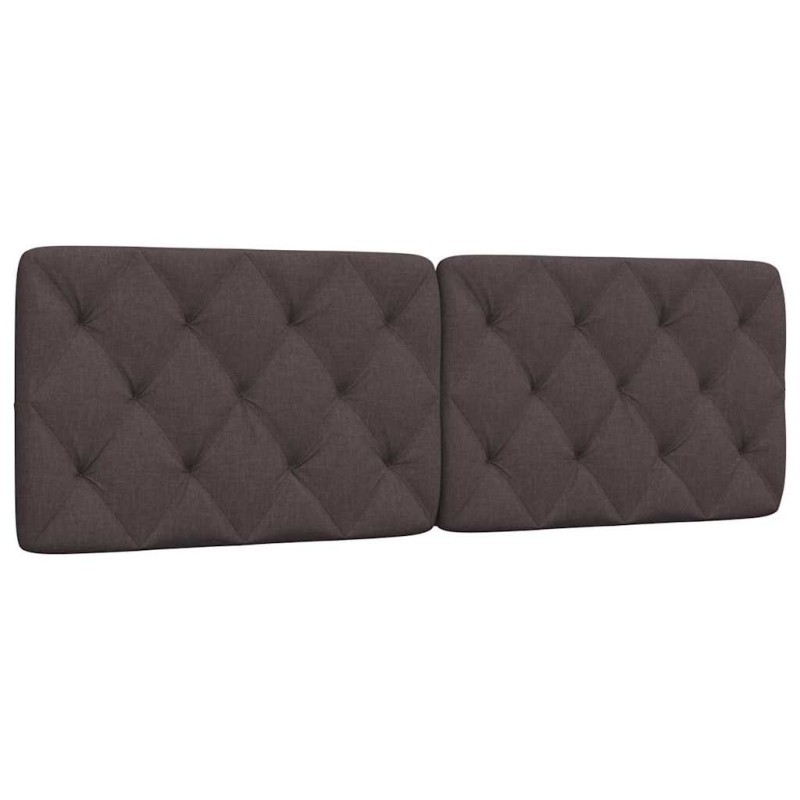 Coussin de tête de lit marron foncé 160 cm tissu 