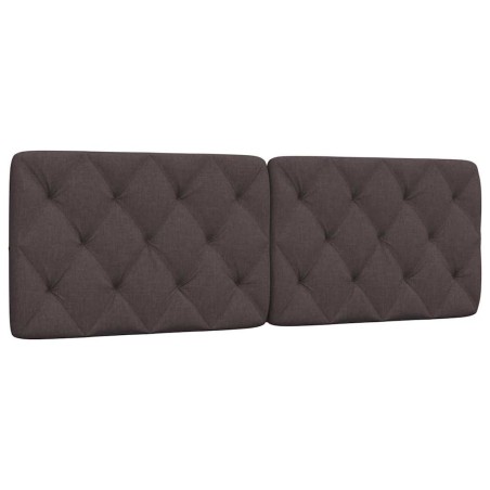 Coussin de tête de lit marron foncé 160 cm tissu 