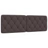 Coussin de tête de lit marron foncé 160 cm tissu 