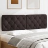 Coussin de tête de lit marron foncé 160 cm tissu 