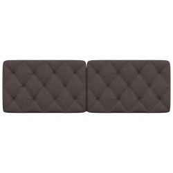 Coussin de tête de lit marron foncé 160 cm tissu 