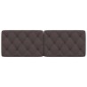 Coussin de tête de lit marron foncé 160 cm tissu 