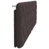 Coussin de tête de lit marron foncé 160 cm tissu 