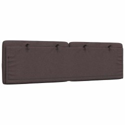 Coussin de tête de lit marron foncé 160 cm tissu 