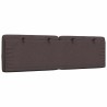 Coussin de tête de lit marron foncé 160 cm tissu 