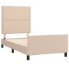 Cadre de lit sans matelas cappuccino 80x200 cm similicuir 