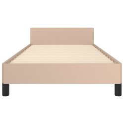 Cadre de lit sans matelas cappuccino 80x200 cm similicuir 
