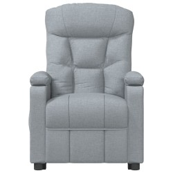Fauteuil inclinable électrique Gris clair Tissu 