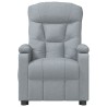 Fauteuil inclinable électrique Gris clair Tissu 