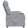 Fauteuil inclinable électrique Gris clair Tissu 