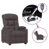 Fauteuil inclinable électrique Marron foncé Tissu 