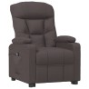 Fauteuil inclinable électrique Marron foncé Tissu 